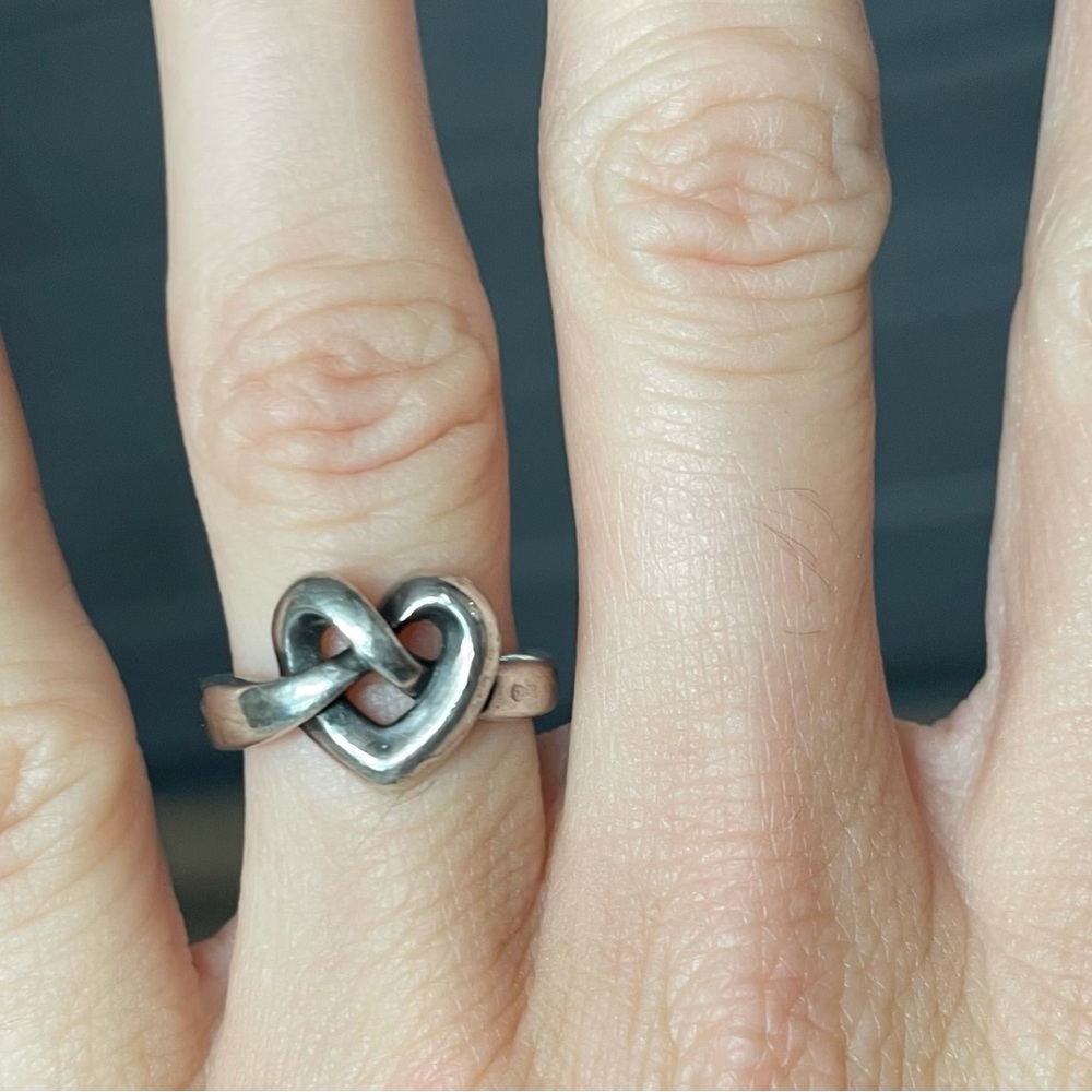 Sterling Silver Infiniti Heart Ring